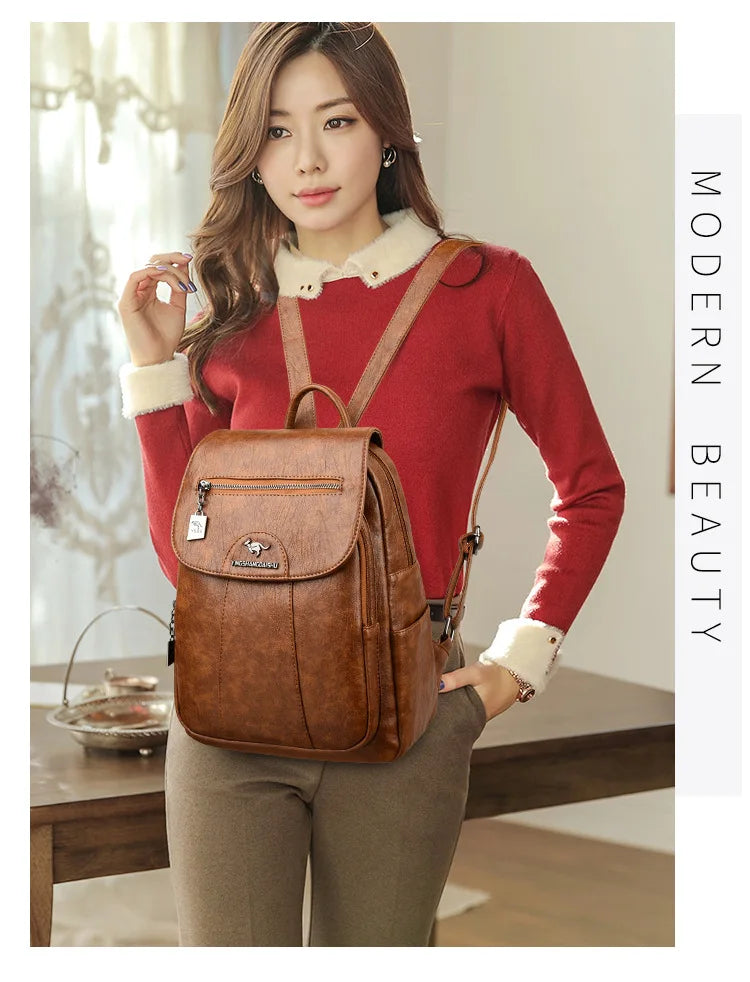 Elegant Leather Backpack