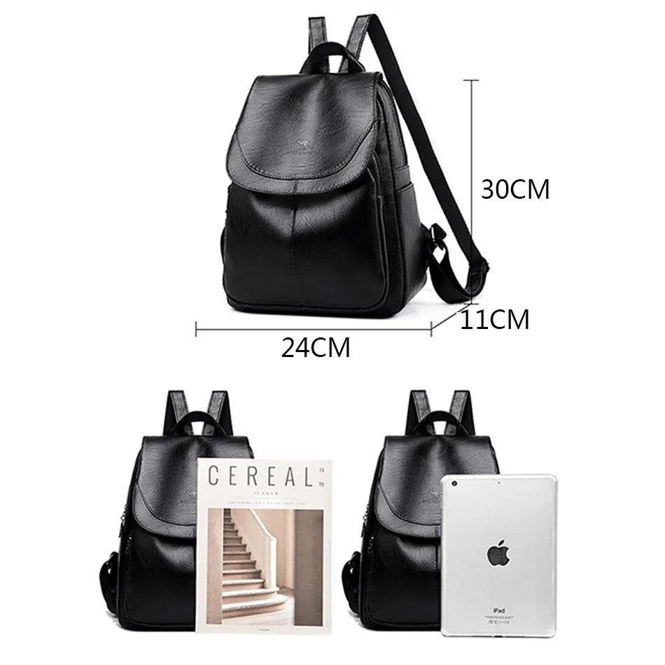 Elegant PU Leather Backpack