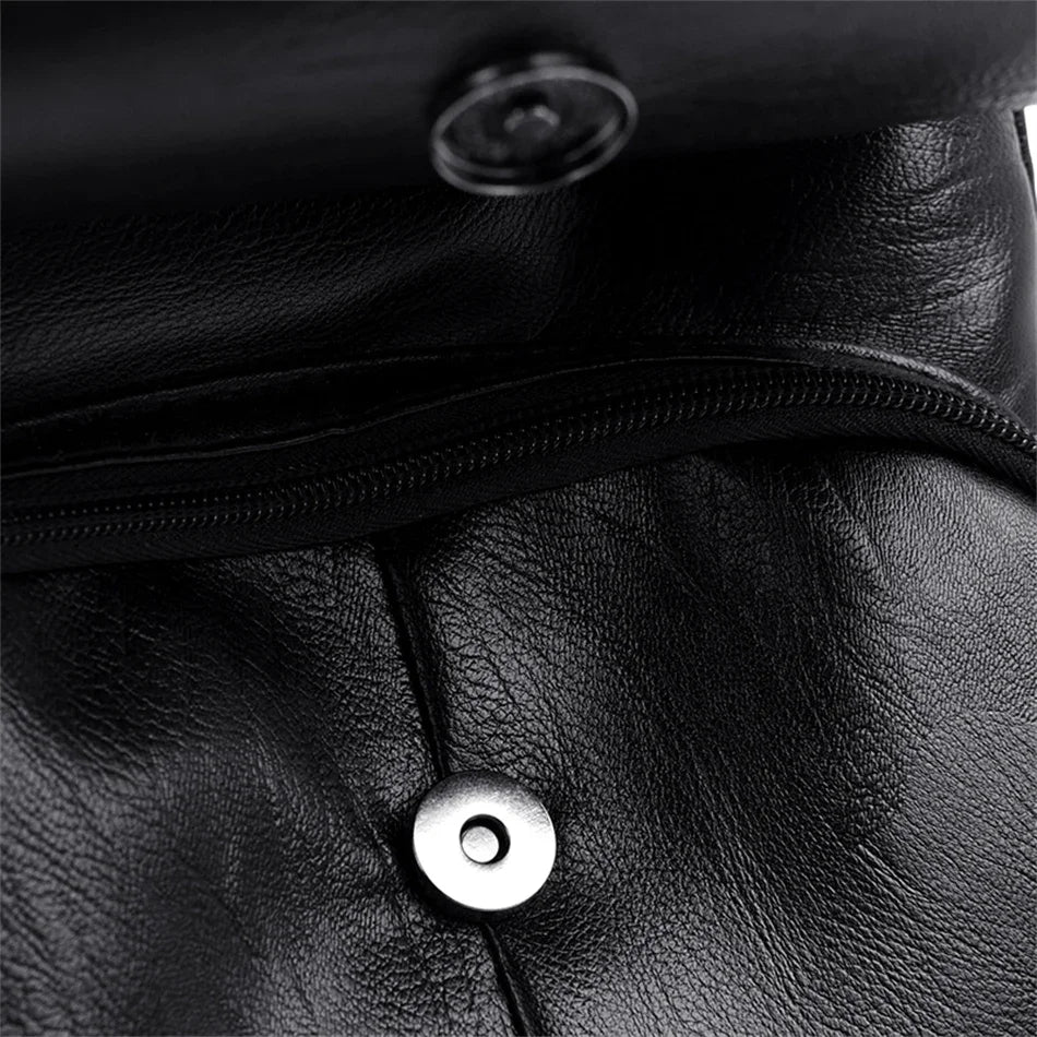 Elegant PU Leather Backpack