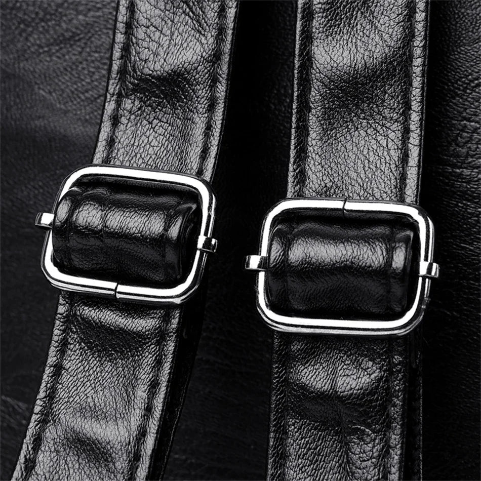 Elegant PU Leather Backpack