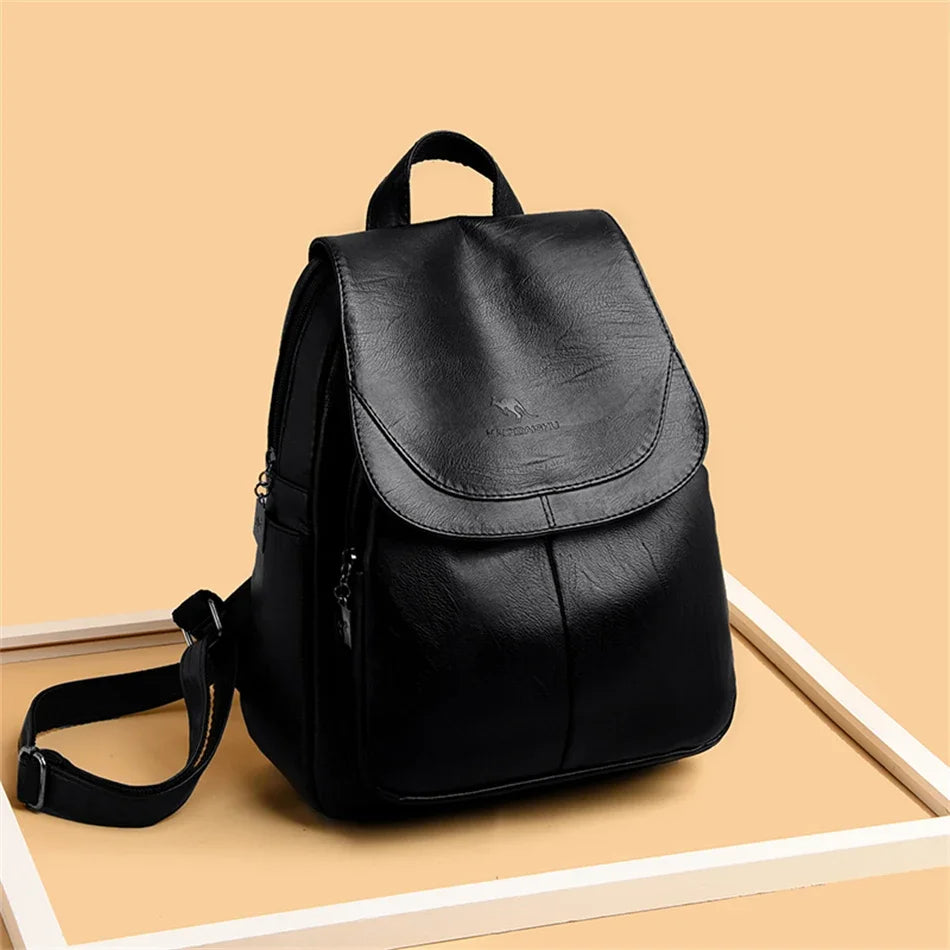 Elegant PU Leather Backpack