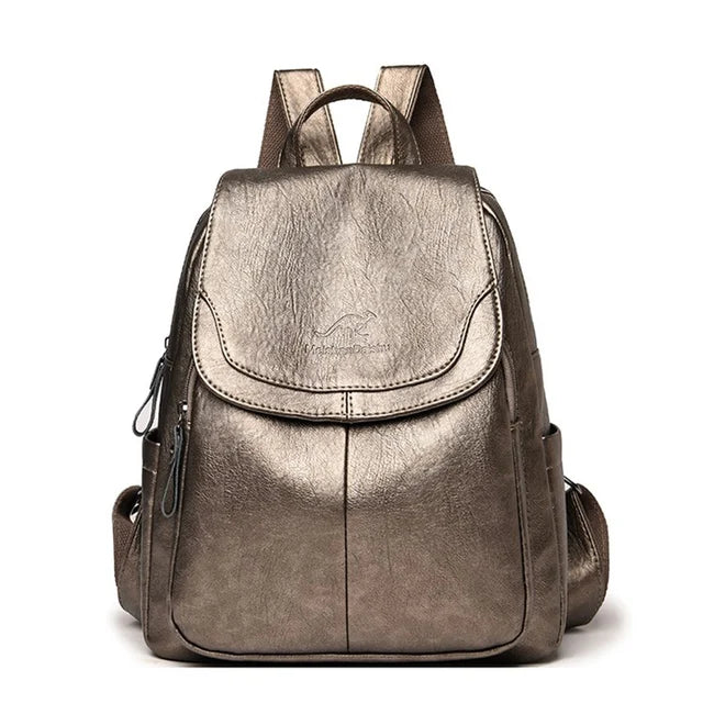 Elegant PU Leather Backpack