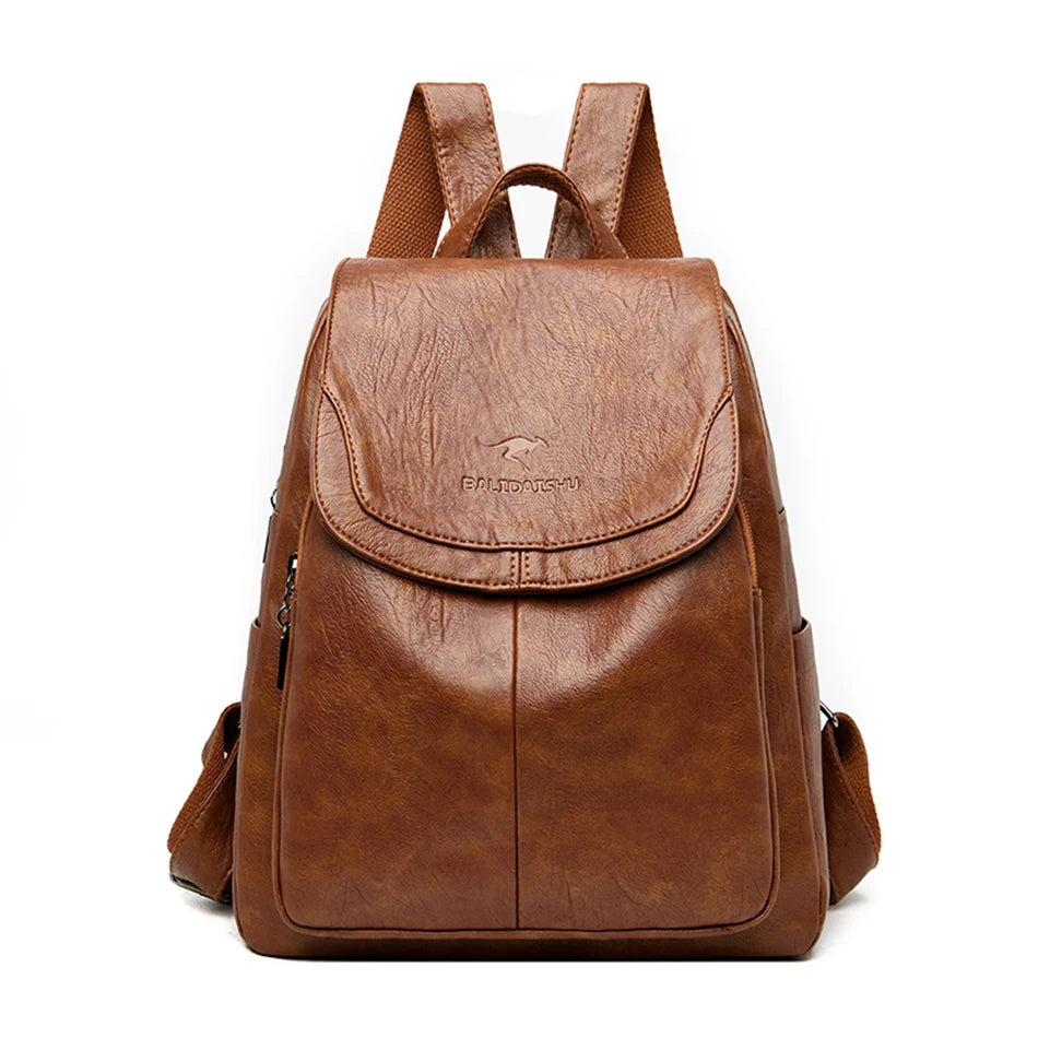 Elegant PU Leather Backpack