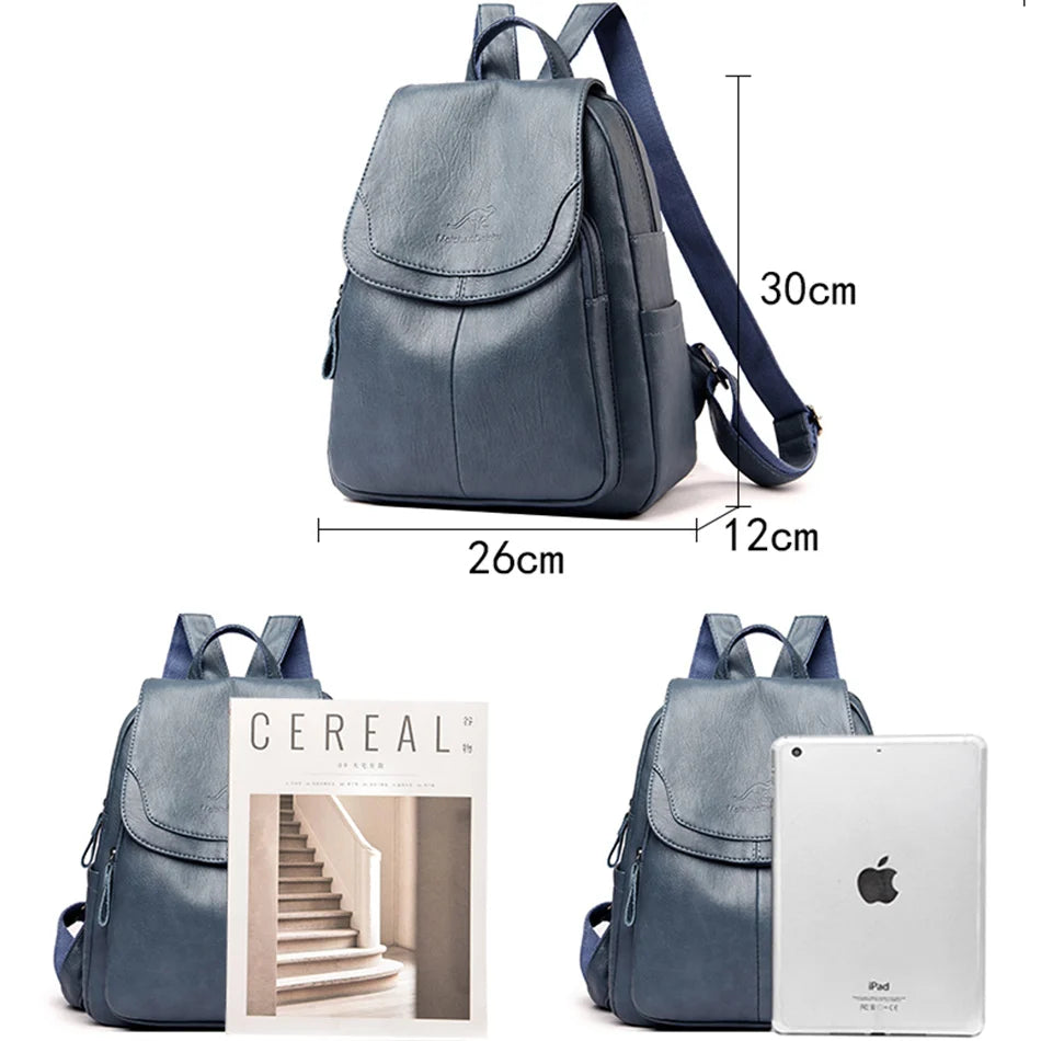 Elegant PU Leather Backpack