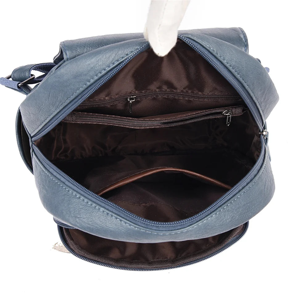 Elegant PU Leather Backpack