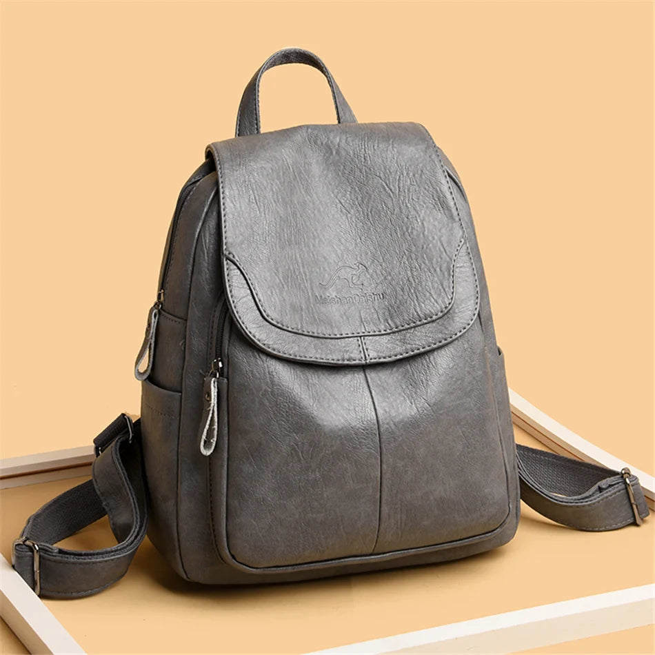 Elegant PU Leather Backpack