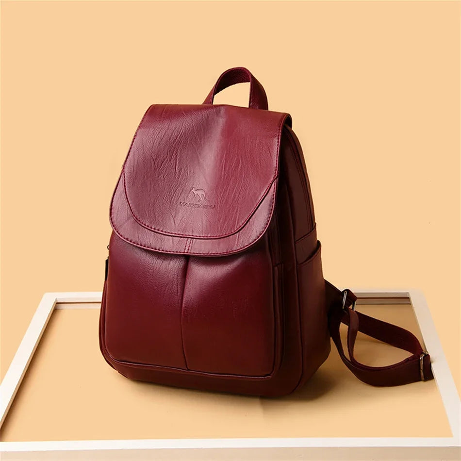 Elegant PU Leather Backpack
