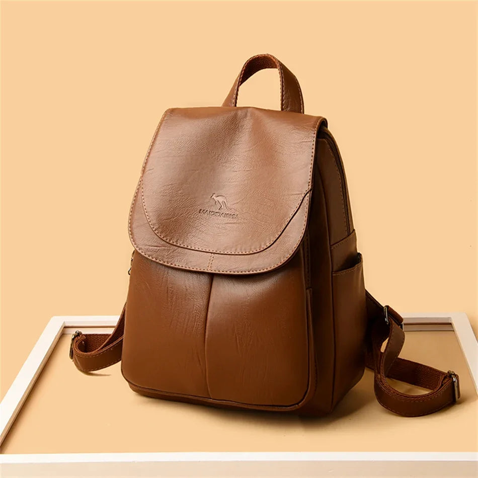 Elegant PU Leather Backpack