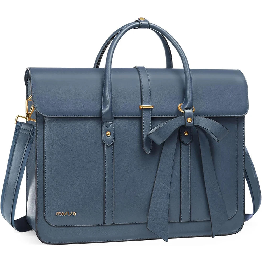 Elegant PU Leather Laptop Tote