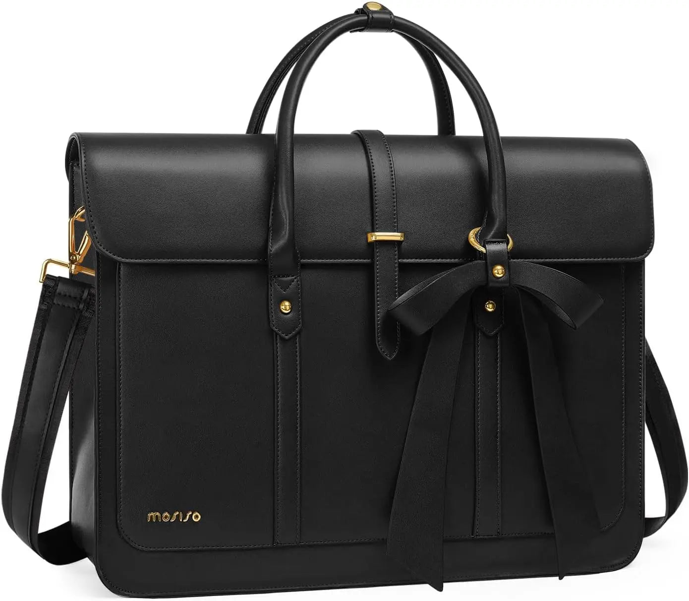 Elegant PU Leather Laptop Tote