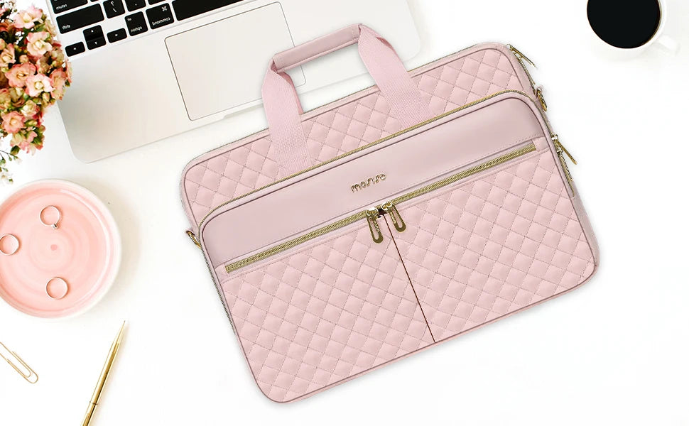 Elegant Quilted Laptop Bag