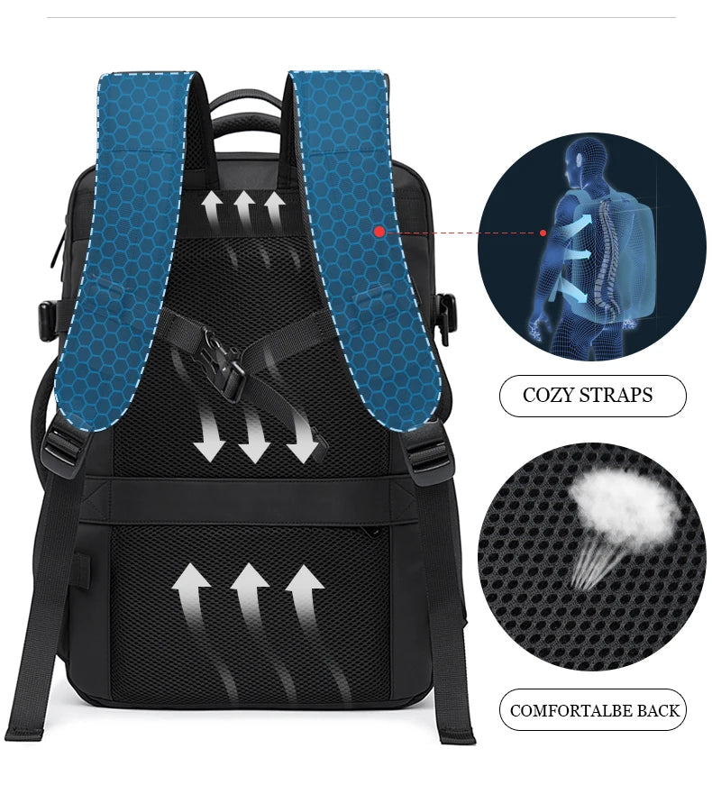 Expandable Waterproof Laptop Backpack