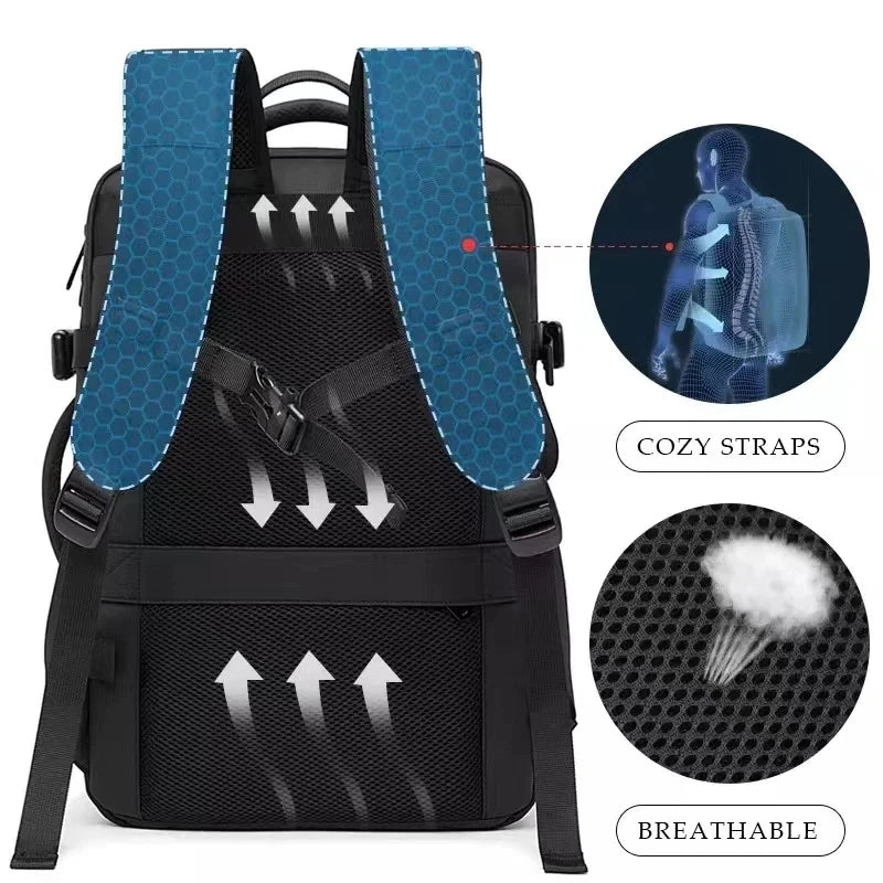 Expandable Waterproof Laptop Backpack