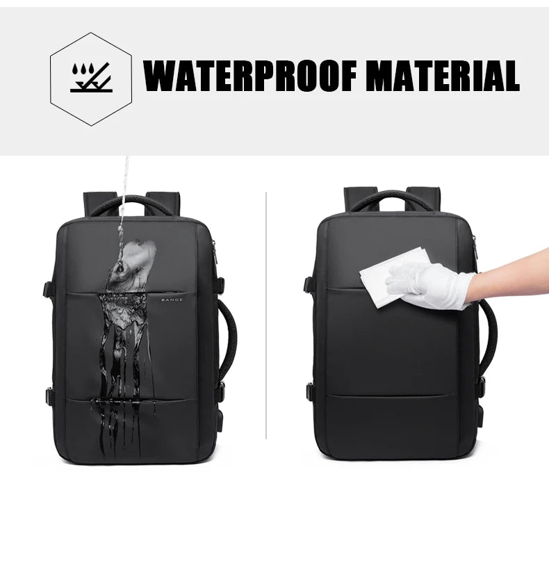 Expandable Waterproof Laptop Backpack