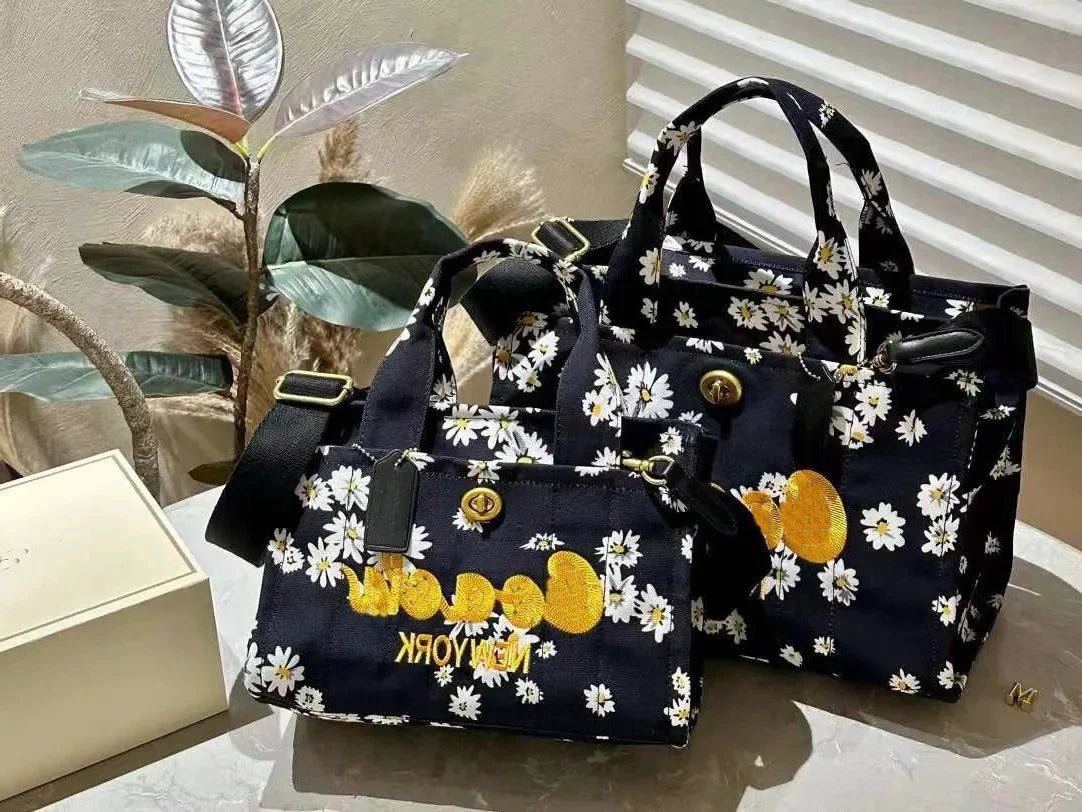 Floral-Print Cargo Shoulder Bag