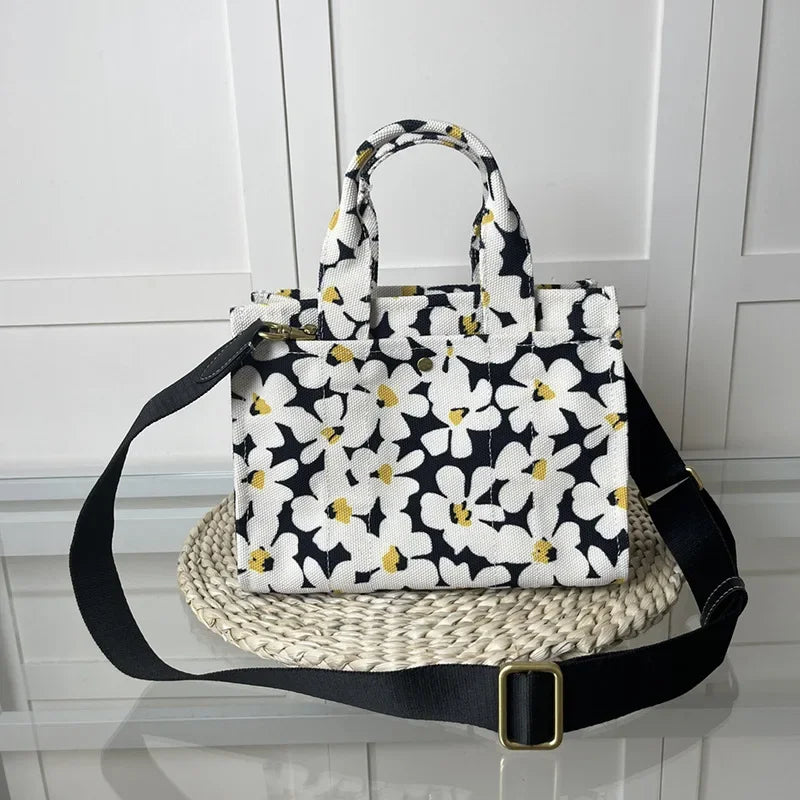 Floral-Print Cargo Shoulder Bag