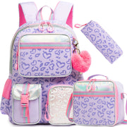 Floral Girls Backpack Set