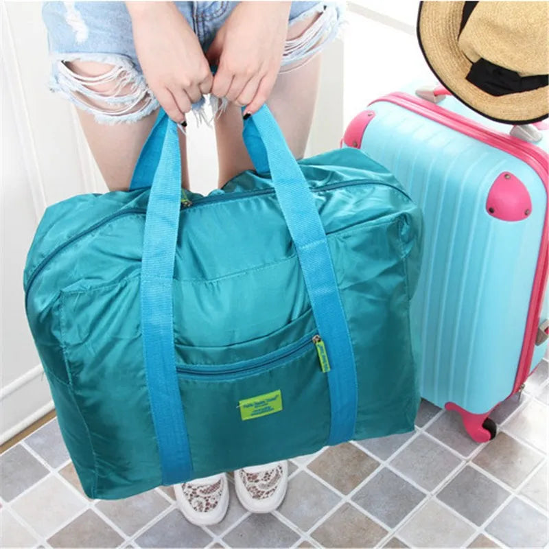 Foldable Weekender Travel Tote