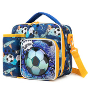 Football Print Lunch Bag