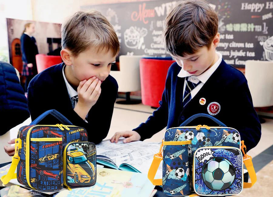 Football Print Lunch Bag