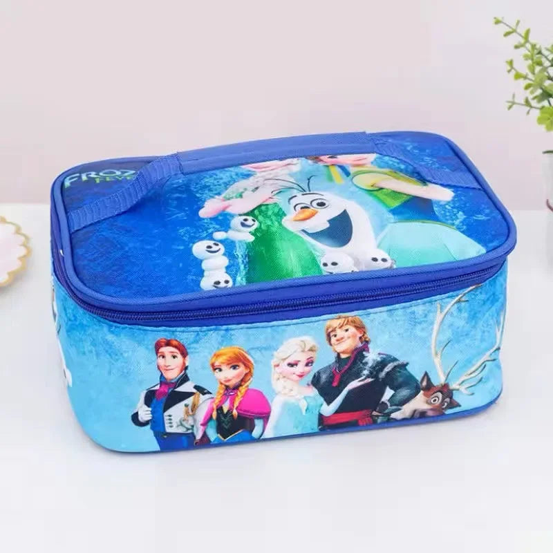Frozen And Cars Cartoon Lunch Bag