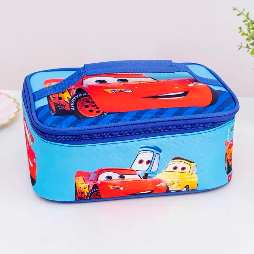 Frozen And Cars Cartoon Lunch Bag