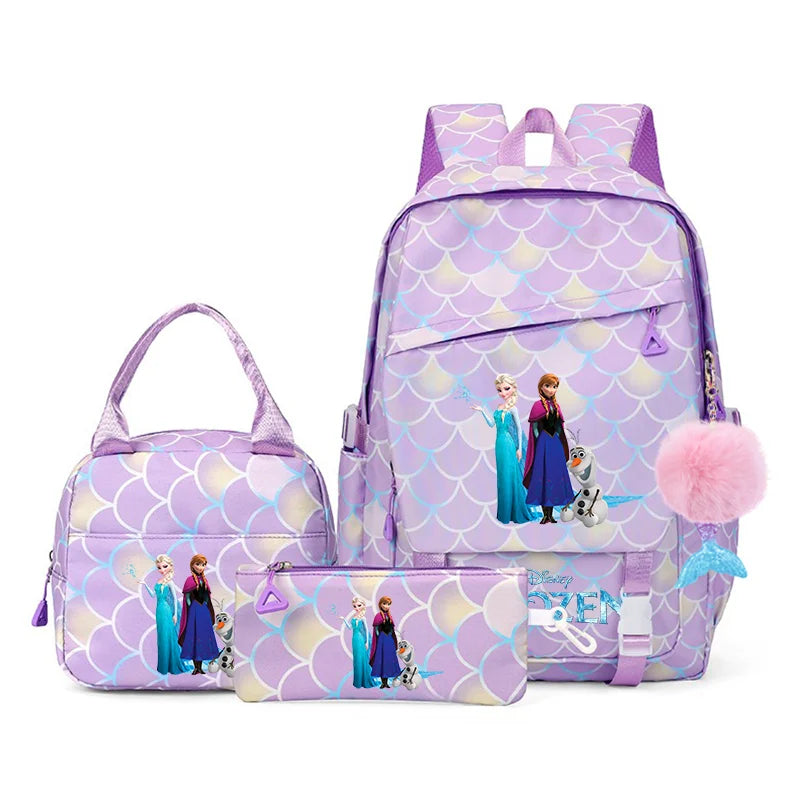 Frozen Elsa & Anna 3PC Backpack Set