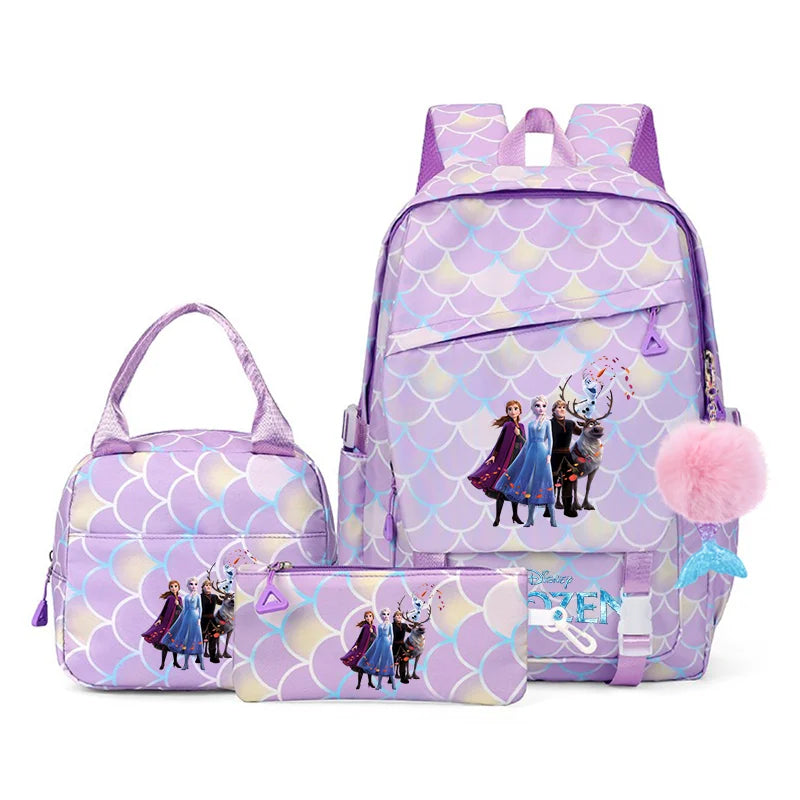 Frozen Elsa & Anna 3PC Backpack Set