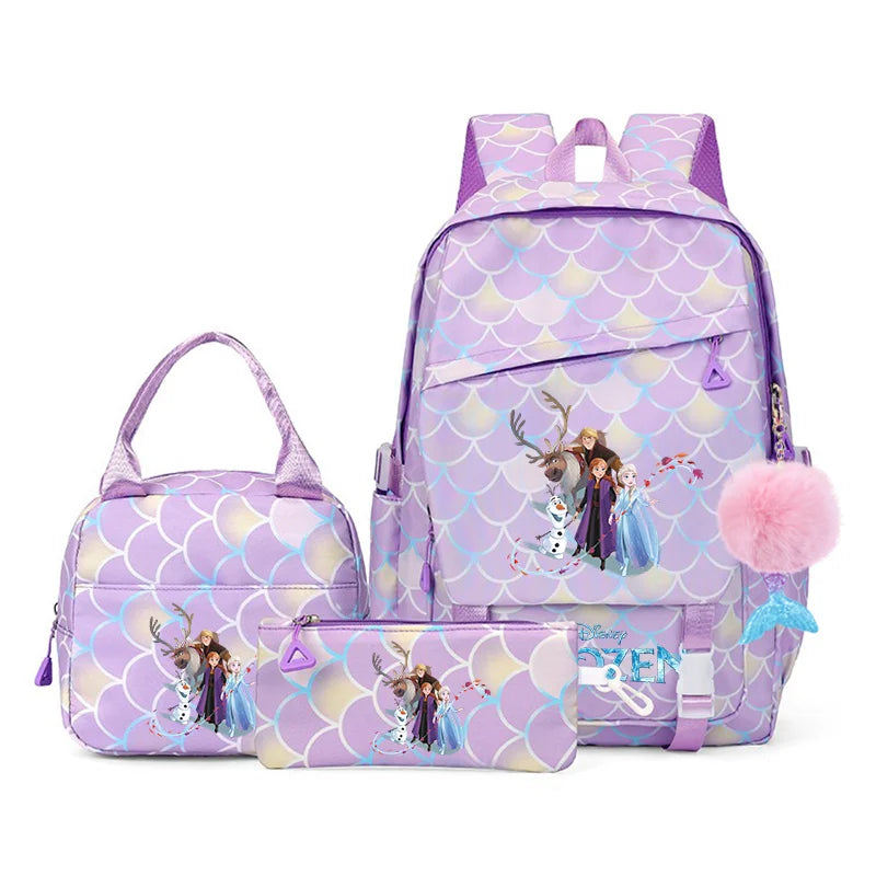 Frozen Elsa & Anna 3PC Backpack Set