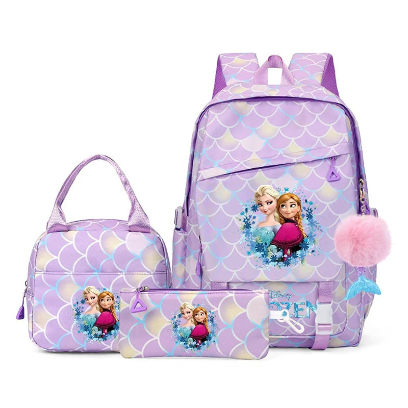 Frozen Elsa & Anna 3PC Backpack Set