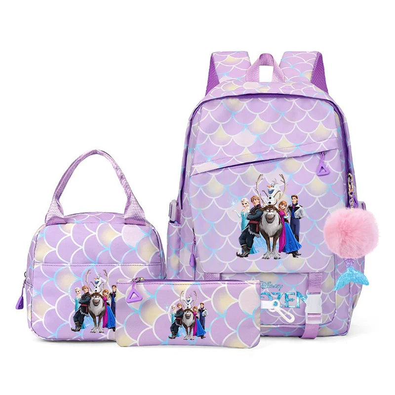 Frozen Elsa & Anna 3PC Backpack Set