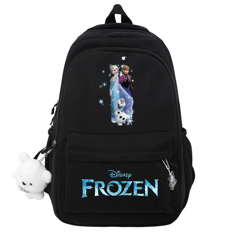 Frozen Elsa & Anna Black Laptop Backpack