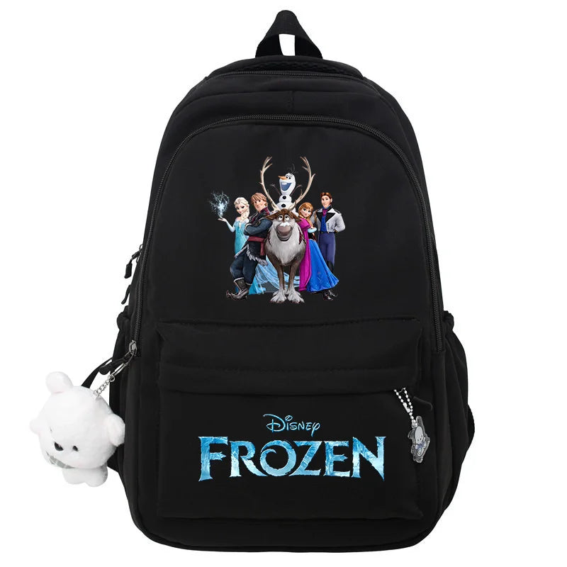 Frozen Elsa & Anna Black Laptop Backpack