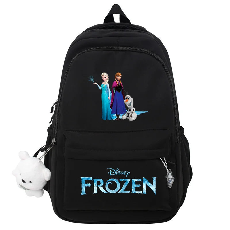 Frozen Elsa & Anna Black Laptop Backpack