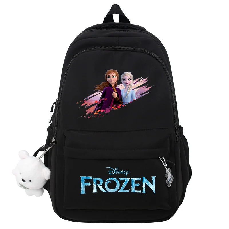 Frozen Elsa & Anna Black Laptop Backpack