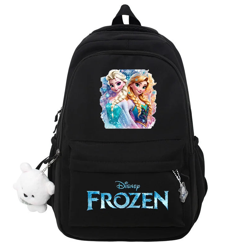 Frozen Elsa & Anna Black Laptop Backpack