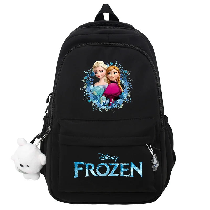 Frozen Elsa & Anna Black Laptop Backpack