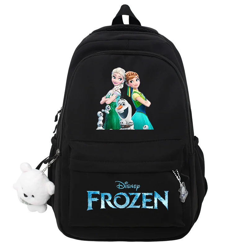 Frozen Elsa & Anna Black Laptop Backpack