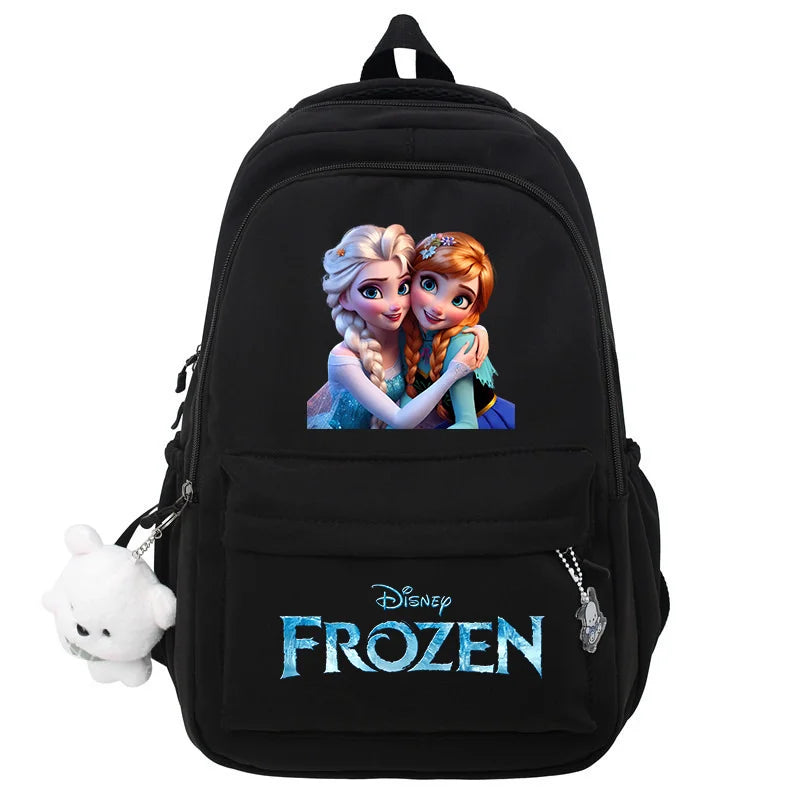 Frozen Elsa & Anna Black Laptop Backpack