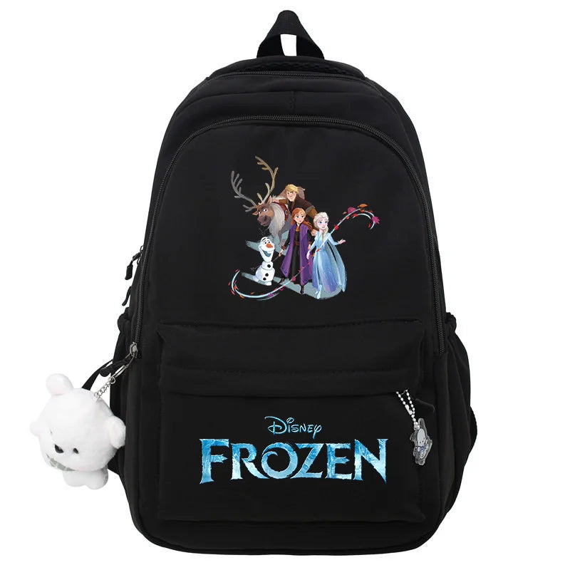 Frozen Elsa & Anna Black Laptop Backpack