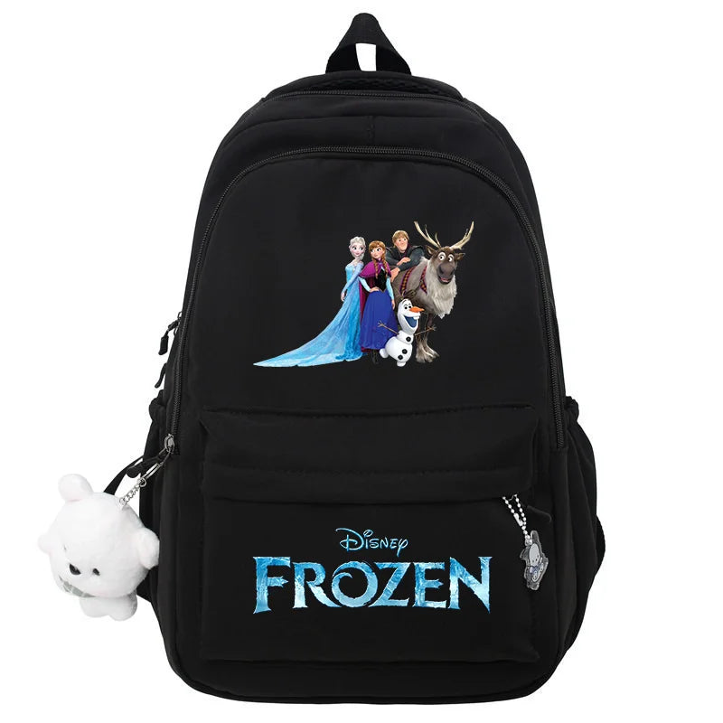 Frozen Elsa & Anna Black Laptop Backpack