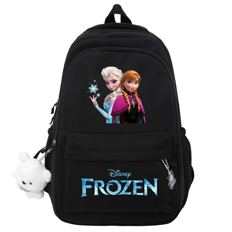 Frozen Elsa & Anna Black Laptop Backpack