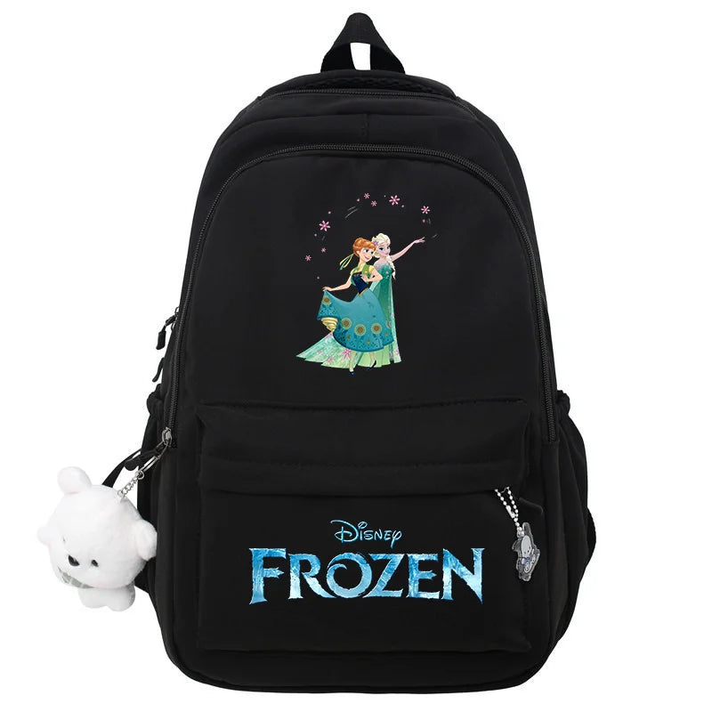 Frozen Elsa & Anna Black Laptop Backpack