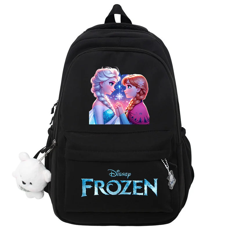 Frozen Elsa & Anna Black Laptop Backpack