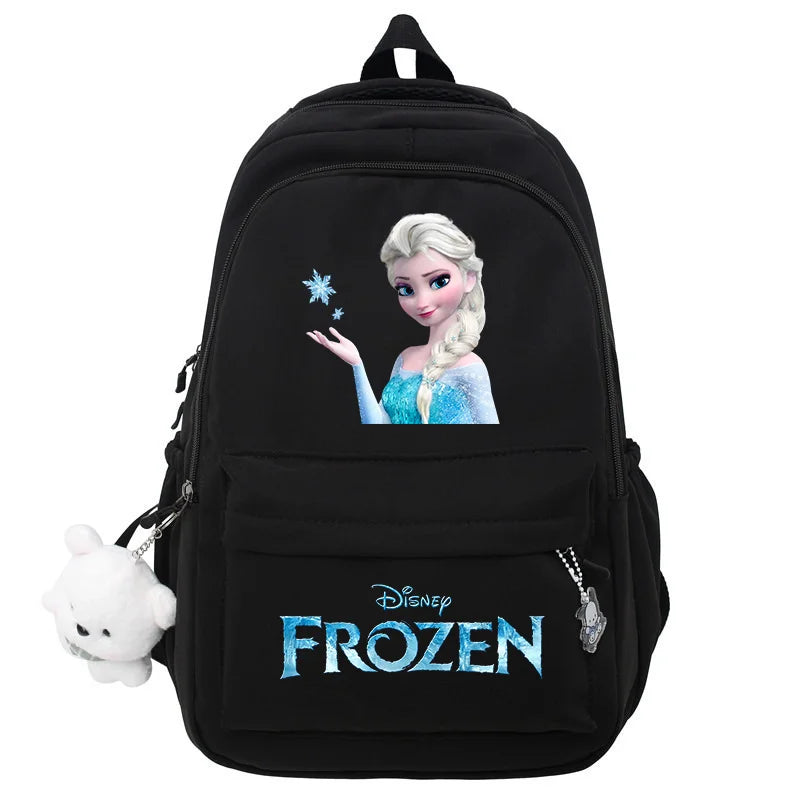 Frozen Elsa & Anna Black Laptop Backpack