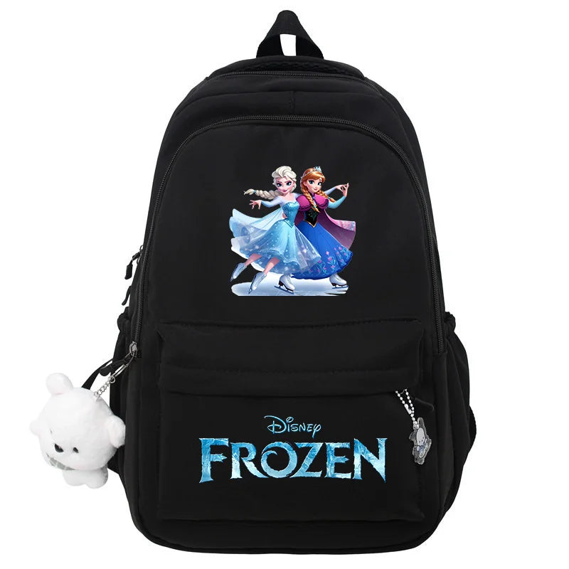 Frozen Elsa & Anna Black Laptop Backpack