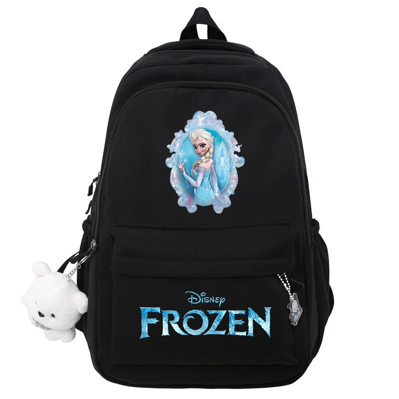 Frozen Elsa & Anna Black Laptop Backpack