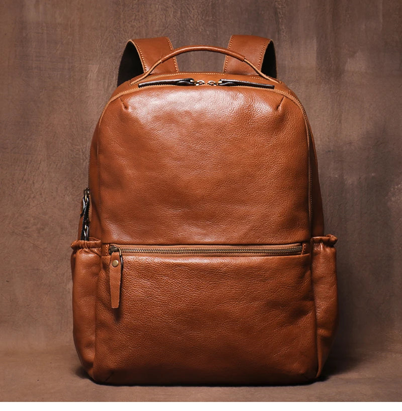 Genuine Leather Laptop Backpack