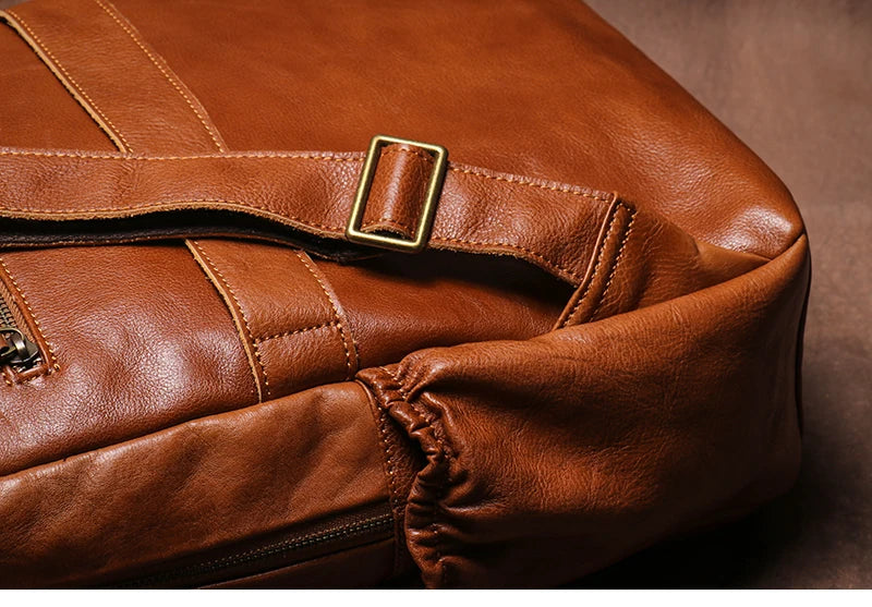 Genuine Leather Laptop Backpack