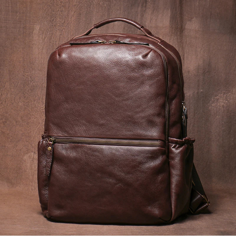 Genuine Leather Laptop Backpack